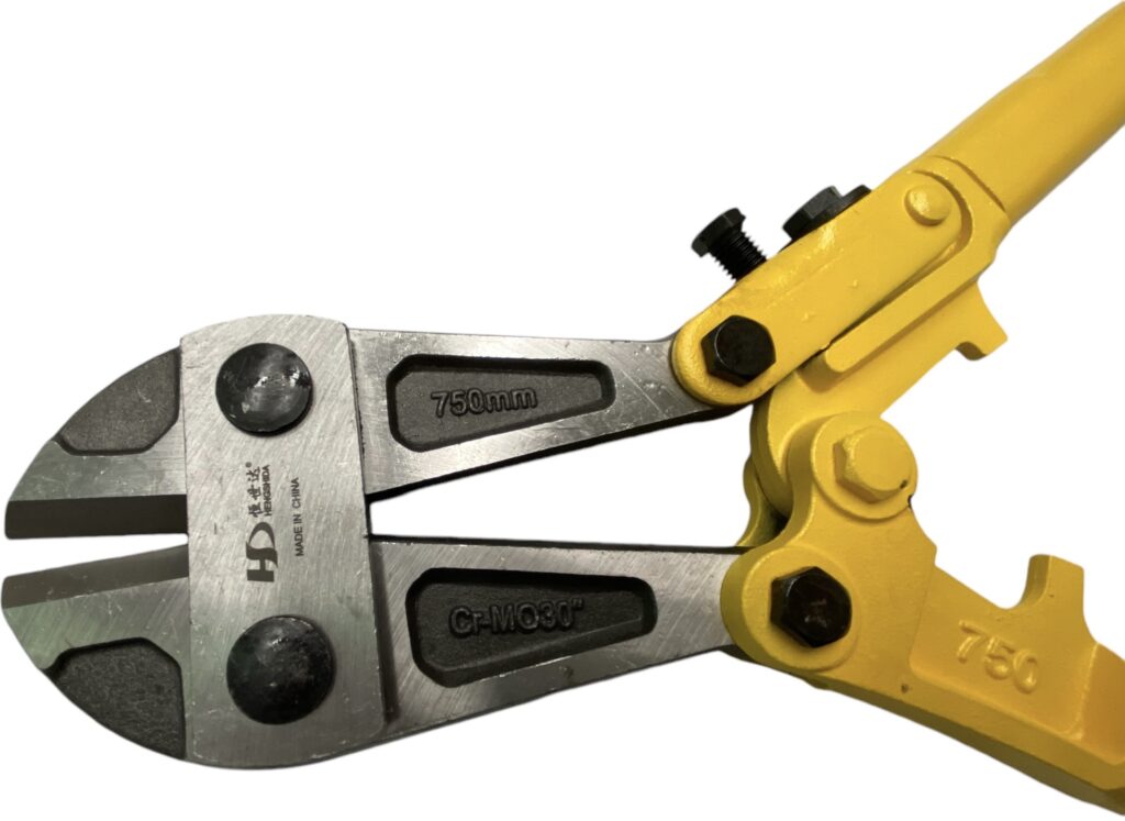 Title: 30” Heavy Duty Bolt Cutter (750mm) – Hardened Steel Blades, Industrial Strength Description: Upgrade your toolbox with this 30” (750mm) Heavy Duty Bolt Cutter, designed for power and durability. Ideal for cutting through chains, bolts, padlocks, rebar, and heavy-gauge wires, this cutter is perfect for industrial, construction, automotive, and home use. Features: • Length: 30” / 750mm – Long handle provides maximum leverage • Blade Material: Hardened and heat-treated steel for extended durability • Cutting Capacity: Cuts through soft and medium steel up to 9mm • Comfort Grip: Non-slip rubber handles for safe and comfortable use • Construction: Industrial-grade steel body ensures strength and longevity • Usage: Great for contractors, tradesmen, and DIY projects Specifications: • Total Length: 750mm (30 inches) • Weight: Approx. 3.5 – 4.5 kg • Cutting Jaw Opening: Wide capacity for multiple applications • Condition: Brand New Package Includes: • 1 × 30” Heavy Duty Bolt Cutter
