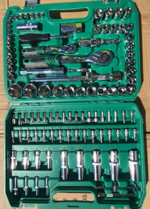 108-Piece Professional Socket set; Tool Set – Heavy Duty, Complete Tool Kit