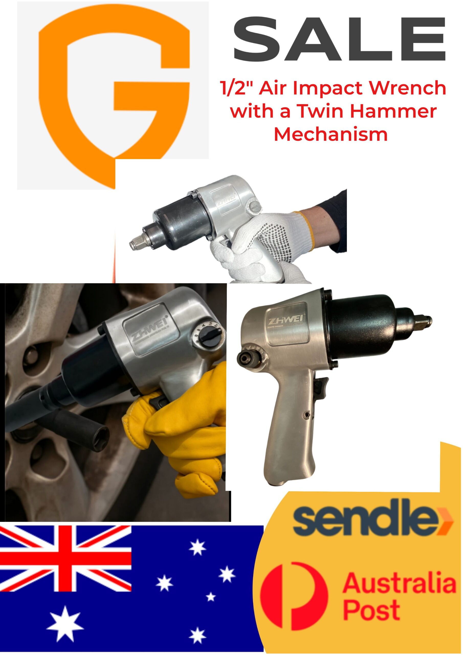 Title: 1/2″ Air Impact Wrench – Twin Hammer Mechanism, Pressure-Feed Lubrication, High-Torque Description: Power through tough jobs with this 1/2-inch Air Impact Wrench, built for durability and high performance. Designed with a Twin Hammer Mechanism and pressure-feed lubrication system, it’s perfect for automotive repair, workshops, and heavy-duty industrial use. ✅ Key Features: • 🔧 1/2″ Drive Size for versatile socket compatibility • 🛠️ Twin Hammer Mechanism delivers powerful torque with smooth operation • 🧰 Pressure-Feed Lubrication System ensures long service life and minimal wear • ⚡ High-speed rotation for quick removal and installation of bolts • 💪 Durable and lightweight body to reduce operator fatigue • 🧤 Ideal for car repair, truck maintenance, machinery, and more 📦 Specifications: • Drive: 1/2 inch • Mechanism: Twin Hammer • Lubrication: Pressure-Feed • Application: Professional and home use