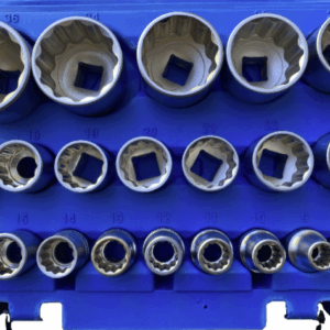 21-Piece 1/2” Drive Large 12-Point Socket Set – Metric Sizes 8–36mm with Carry Case