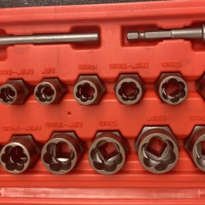 15PCS 3/4” Broken Bolt & Nut Extractor Socket Set