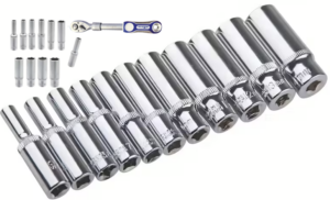 10PCS 1/4” Drive Socket Set (4mm – 13mm)