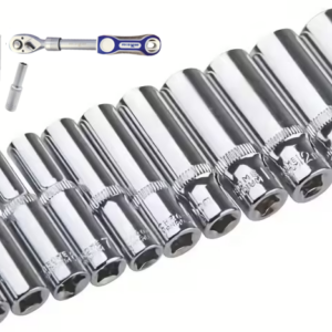 10PCS 1/4” Drive Socket Set (4mm – 13mm)