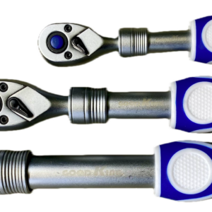 Extendable Ratchet 3-Piece Set – 1/4”, 3/8”, 1/2” Drive