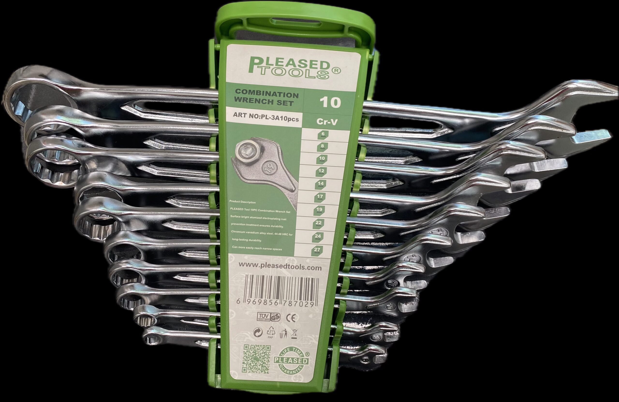 Heavy Duty 10PCS Combination Wrench Spanner Set – 8MM to 27MM Heavy Duty 10PCS Combination Wrench Spanner Set – 8MM to 27MM