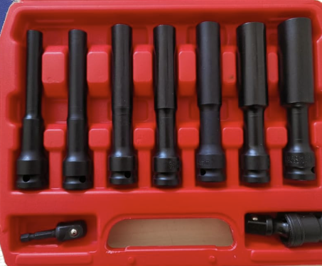 Long Socket set 8-192 9PCS Extended Deep Socket Set (8mm – 19mm)