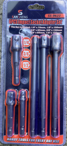 6 pcs Impact Socket Adaptor Set