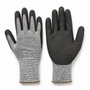 Sandy latex-coated work gloves for workshop hand protection