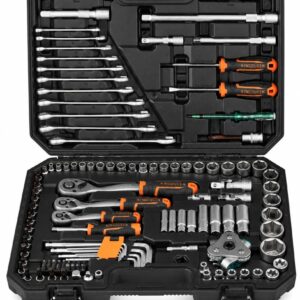 121-Piece Socket & Tool Set – 72-Tooth Ratchets