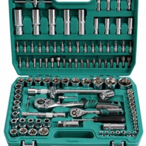 108-Piece Socket & Tool Set – 72-Tooth Ratchet, Green Case