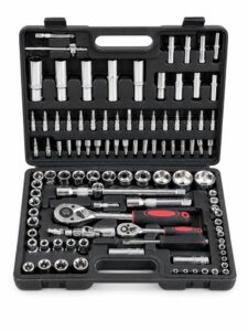 108-Piece Chrome-Finish Socket & Tool Set