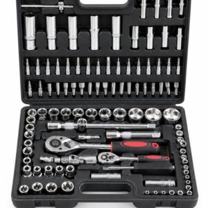 108-Piece Chrome-Finish Socket & Tool Set