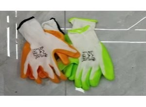 10 in Nitrile-Coated Work Gloves – Green, 50 g