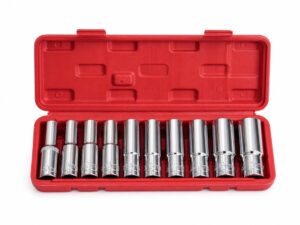 10-Piece Metric Socket Set – 10–24 mm