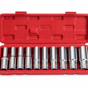 10-Piece Metric Socket Set – 10–24 mm