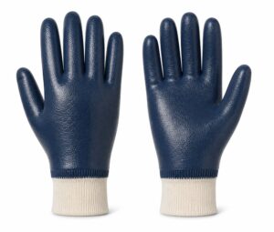 10 in Blue Nitrile-Coated Work Gloves – 90 g