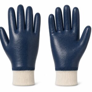 10 in Blue Nitrile-Coated Work Gloves – 90 g
