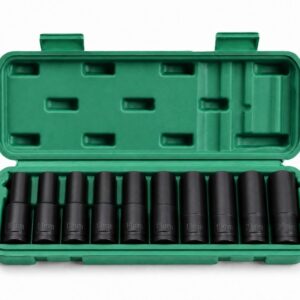 10-Piece Impact Socket Set – Green Case