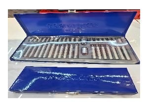 40-Piece CR-V and S2 Bit Set – Blue Steel Case
