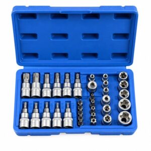 34-Piece 1/4 in and 3/8 in Socket and Bit Set