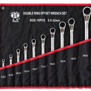 10-Piece Double-Ring Offset Spanner Set – 5.5–32 mm