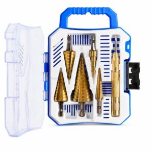 6-Piece Step Drill Bit Set – Storage Case