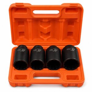 4-Piece 12-Point Impact Socket Set